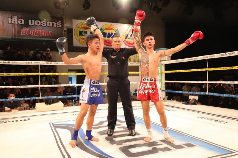 คู่แรก คู่ที่ 1 พิกัด 101 ปอนด์ สไนเปอร์ โกลิตะมวยไทย ...เสมอ... วังไพร รถสวยจ่าเจตสายพริ้ว