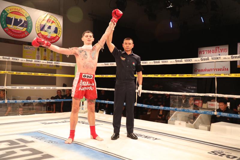 คู่ที่ 4 พิกัด 144 ปอนด์ อเล็กซ์ จิตรเมืองนนท์ ...ชนะคะแนน... ไซเบอร์ ส.เทียนโพธิ์